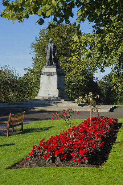 Andrew Carnegie statue, Dunfermline, Fife